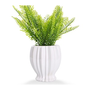 กระถางต้นไม้เซรามิกสีขาวสีสันสดใสกระถางดอกไม้เซรามิกแบบนอร์ดิกสำหรับปรับแต่ง - Product Image 6