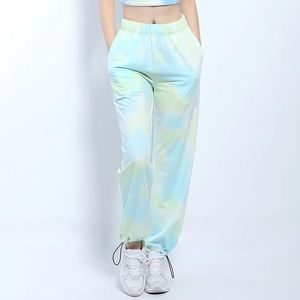 Pantalon de jogging ample à jambes larges pour femme, imprimé par sublimation intégrale, taille haute élastique avec cordon de serrage, décontracté et fluide - Product Image 2