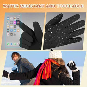 Guantes de invierno personalizables con capacidad de pantalla táctil Capa interior cálida Palma antideslizante e ideales para uso en frío al aire libre - Product Image 4