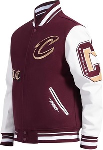 เสื้อแจ็กเก็ตเบสบอลขนสัตว์เสื้อโค้ทสไตล์วินเทจเสื้อโค้ทตัวแทนมีกระดุมคอเสื้อและโลโก้ด้านหน้า - Product Image 4