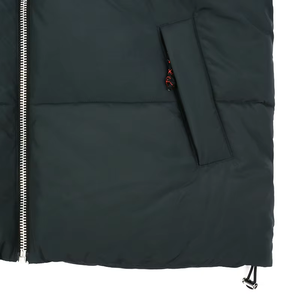 Veste matelassée en cuir PU noir sur mesure OEM, veste d'hiver chaude, veste en duvet épaisse, qualité supérieure sur mesure 2026 - Product Image 2