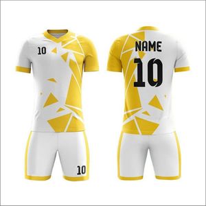 Uniforme de Fútbol de Verano de Alta Calidad en Oferta, 100% Poliéster, para Adultos, Manga Corta, Secado Rápido, Impresión Personalizada con Nombre del Jugador - Product Image 4