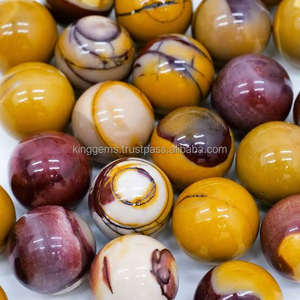 Sphère de cristal de jaspe mookite naturel poli, pierre de guérison - Product Image 5