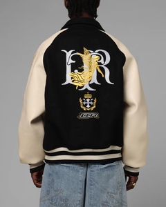 Chaqueta Universitaria de Lana para Hombre, Estilo Bomber, con Parches de Béisbol, Bordado de Chenilla Personalizado con Logotipo Escolar o Universitario - Product Image 2