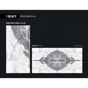 Foshan 800*1600 gris acabado mate pared porcelana parquet rústico exterior 80*160cm Volka Monet diseño baldosas de cerámica brillante - Product Image 4