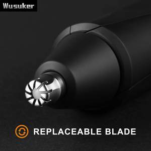 Cuchillas de Repuesto Metálicas Giratorias para Recortadora de Vello Nasal Portátil USB, Higiénicas, Reemplazables, para Uso Doméstico y en Autocaravanas - Product Image 1