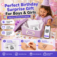 Pabrik Grosir OEM Bluetooth Pembuat Tato Temporer Kit Printer Thermal Tanpa Tinta untuk Anak-anak Hadiah Pesta DIY