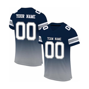 Camiseta de fútbol personalizada cosida/nombre impreso número de equipo para hombres adultos verano corto transpirable secado rápido OEM - Product Image 1