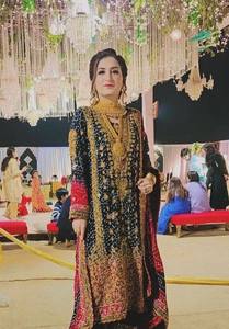 Diseñador paquistaní impreso Georgette totalmente bordado secuencia trabajo listo Salwar Kameez cosido traje para mujeres - Product Image 2