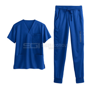 Uniforme Médico para Hombre, Venta Caliente, Nuevo Diseño, Conjuntos de Uniformes Médicos, Cuello Alto, Manga Corta, Precio Económico - Product Image 1