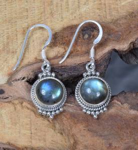 Pendientes de Plata de Ley 925 personalizados de diseñador hechos a mano, piedras preciosas de labradorita para Piercing fino para mujer, regalos, compromisos - Product Image 5