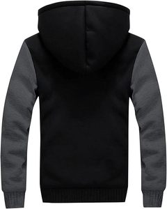 Sweat à capuche à manches longues de haute qualité pour hommes, sweat-shirt à capuche décontracté avec logo personnalisé, grande taille, automne/hiver, délavé - Product Image 2