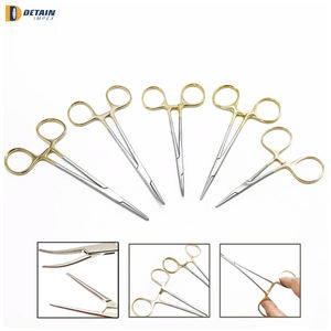 Fórceps de mosquitos hemostáticos rectos quirúrgicos La base de los instrumentos quirúrgicos Sutur Kit Medic Instrument - Product Image 2