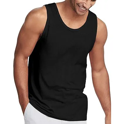 Camisetas sin mangas para hombre con logotipo personalizado al por mayor, ropa de gimnasio informal transpirable, camisetas sin mangas de secado rápido de alta calidad para hombre