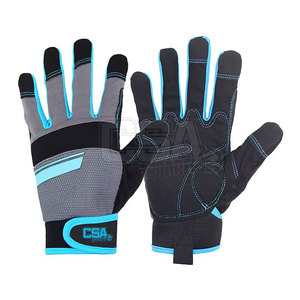 Bas quantité minimale de commande prix de gros nouveauté gants de mécanicien en cuir fait plein doigt gants de mécanicien léger - Product Image 6