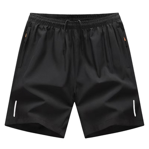 Nouveau design 2026 – Short tricoté léopard 100 % polyester respirant à taille mi-haute avec cordon de serrage pour homme, logo personnalisé - Product Image 2