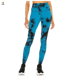 กางเกงโยคะผ้าซาตินเอวสูงสำหรับผู้หญิงกางเกงแนบเนื้อผ้าไนลอนสวมใส่สบายพิมพ์โลโก้ได้ตามต้องการ - Product Image 5