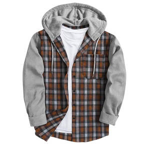 Sweat-shirt à capuche en flanelle pour homme avec cordon de serrage réglable, doux et chaud, idéal pour l'automne et l'hiver - Product Image 1