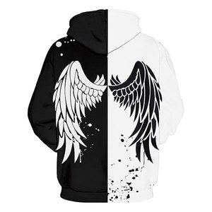 เสื้อฮู้ดผ้าเทอร์รี่สำหรับฤดูหนาวใส่ได้ทั้งชายและหญิงมีลายพิมพ์ดิจิตอลวัสดุโพลีเอสเตอร์/ ผ้าฝ้ายเป็นมิตรกับสิ่งแวดล้อม - Product Image 2