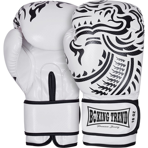 Venta al por mayor profesional personalizado Logotipo de cuero de vaca Material 12oz 14oz 16oz PU guantes de boxeo de cuero Kick Boxing Gear - Product Image 2
