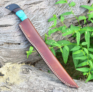 Cuchillo De Filete de acero al carbono hecho a mano personalizado, herramienta de pesca, cuchillo para filetear, cuchillo de alta calidad con cubierta de cuero - Product Image 2