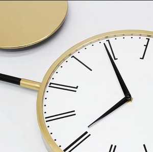 Modern Design Living Room <b>Wall</b> <b>Clock</b> Custom Shape Metal Material Hanging Best Quality Customized Size Antique Style <b>Mechanical</b> - Product Image 2