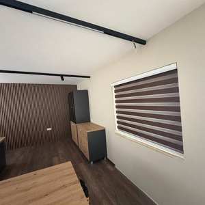 Tela opaca al mejor precio, cortina de doble capa tipo zebra, cortina de doble capa día y noche, persiana enrollable moderna para oficina, hogar, villa - Product Image 5