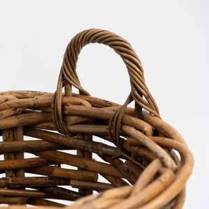 Handwoven mây lưu trữ giỏ thiết lập tự nhiên trang trí wicker giỏ với xử lý cho tổ chức nhà - Product Image 5