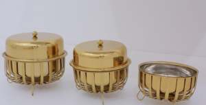 Cazuela con acabado dorado y plateado para uso de bodas y vajilla New Look Serving Hot Case para restaurantes y hogar - Product Image 5