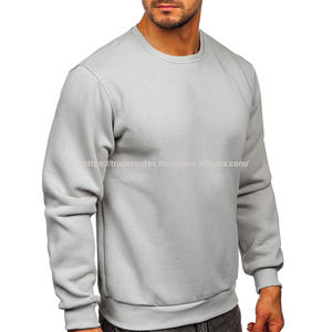 2025 tailles américaines haute qualité Hip-Hop Style sweat à col rond Logo personnalisé respirant 80% coton 20% Polyester hiver solide - Product Image 2