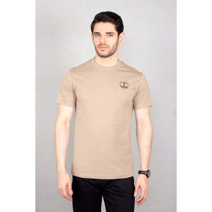 T-shirt col rond GUAZ 100% coton, coupe ajustée, tissu jersey 300 grammes, impression sérigraphique avec étiquette personnalisée, motif logo uni - Product Image 1