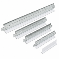 Profilé en acier léger galvanisé T24 blanc, grille en T plate pour système de plafond suspendu