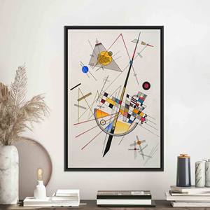 Modern Shapes Canvas Gift: Wassily Kandinsky Delicate Tension Print,Black <b>Framed</b> - Product Image 1