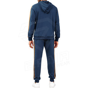 Men's <b>Plus</b> <b>Size</b> Summer Casual New High Quality 100% Cotton <b>Jogger</b> Sweatsuit Full Pullover Hoodie Breathable Training <b>Sets</b> - Product Image 4