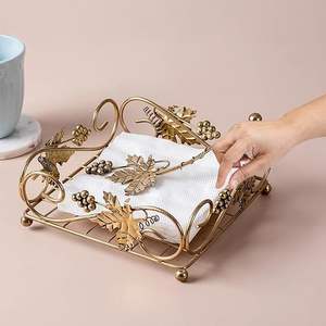 ที่ใส่ผ้าเช็ดปากอะลูมิเนียมกันสนิม ลายต้นองุ่น ใช้งานได้ยาวนาน ราคาไม่แพง - Product Image 4