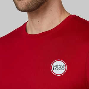 T-shirt uni pour hommes T-shirt en polyester T-shirts à séchage rapide avec impression par sublimation personnalisée Logo T-shirts de sport unisexe pour hommes - Product Image 3