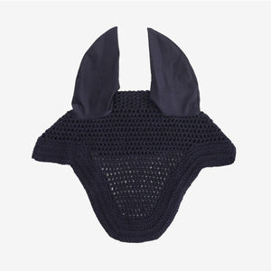 Horse <b>Ear</b> <b>Cover</b> Contrast Horse <b>Ear</b> Bonnet Netting Hood Cotton Fabric Nice Stitching and Webbing Fancy Trim - Product Image 1