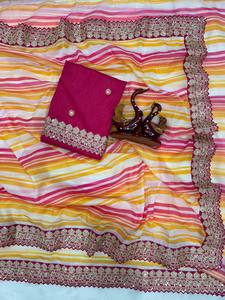 Vente chaude Banarasi Doux Soie Saree Modal Dernière Conception Nuptiale De Mariage Festival Fête Porter Prix De Gros Fournisseur Indien - Product Image 6