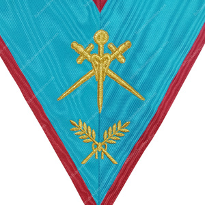 MASONIC REGALIA BLUE LODGE ASSR CEREMONIA MAESTRO OFICIAL COLLAR FREEMASON COLLAR BORDADO - Product Image 2