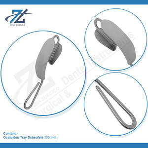 Bandeja de Oclusión Scheufele de 130 mm, Acero Inoxidable de Alta Calidad, Manual, Dental, Certificación CE, Reutilizable, 12 Posiciones de Mandíbula, Pakistán - Product Image 4