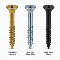 Tornillos para Madera Phillips Avellanados de Acero al Carbono con Zinc Amarillo DIN 7997 EN 14592 M3-M6 16-100mm Directo de Fábrica