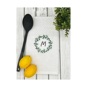 Toallas de plato de Golf de cocina absorbentes suaves de algodón orgánico 100% impresas con letras personalizadas de tendencia promocional más populares - Product Image 1