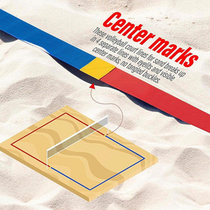 Lignes de <span class=keywords><strong>volley</strong></span>-ball de plage accessoires d'entraînement en plein air Kit de marqueur de cour champ limite pour les sports de prairie de fête de plage - Product Image 3