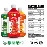 1 Liter Organic Pineapple Fruit Juice Drink Halal No Added Sugar OEM ODM Private Label Beverage Manufacturer from Vietnam