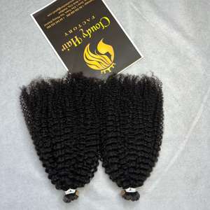 La plus haute qualité Kinky Curly 100% Perruques de cheveux humains vietnamiens en vrac 100 grammes longue durée Double dessiné par le fournisseur Cloudyhair - Product Image 3