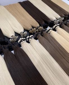 Vietnamese Virgin Human Extensions 1g Bulk Straight Kinky Straight Lighter Color <b>12</b> Inches Remy Double Drawn <b>12</b> Inches Extension - Product Image 4