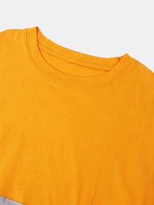 พิมพ์ลายคลื่นความร้อน: นำการออกแบบของคุณไปสู่ชีวิตผู้ชายผ้าฝ้ายย้อมสีจุ่มระบายอากาศปกติคอกลมเสื้อยืดสองสี - Product Image 3