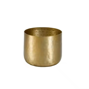 Elegante maceta de latón macizo con acabado dorado para exteriores, y el jardín decoración moderna para el hogar, macetas y macetas - Product Image 4