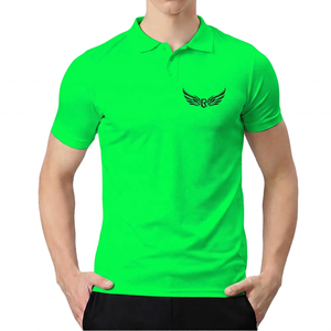 Wholesale <b>Red</b> Half Sleeve Men's for <b>Polo</b> T-<b>Shirts</b> High Quality 100% Cotton Embroidered Technique Breathable Knitted Plain Solid - Product Image 4