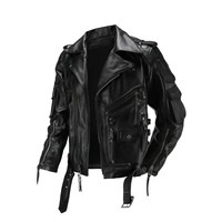 Veste de moto en cuir naturel pour homme Copersian, couche supérieure, décontractée, vintage, rétro, costume de moto, manteau uni teint - Dropshipping